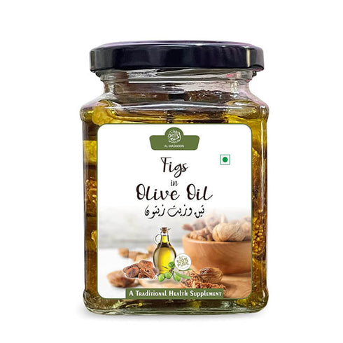 Al Masnoon Figs in Olive Oil | Dried Figs Dipped in Extra Virgin Olive Oil